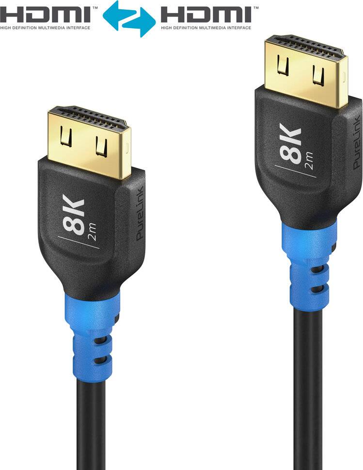 8K Ultra High Speed HDMI Kabel, schwarz, 2.00m, Single Cable-3