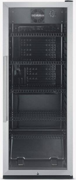 Severin Flaschen-Kühlgerät m.EDS Tür+Griff FKS 8841 sw/eds Bauform=Standgerät Nutzinhalt des-1