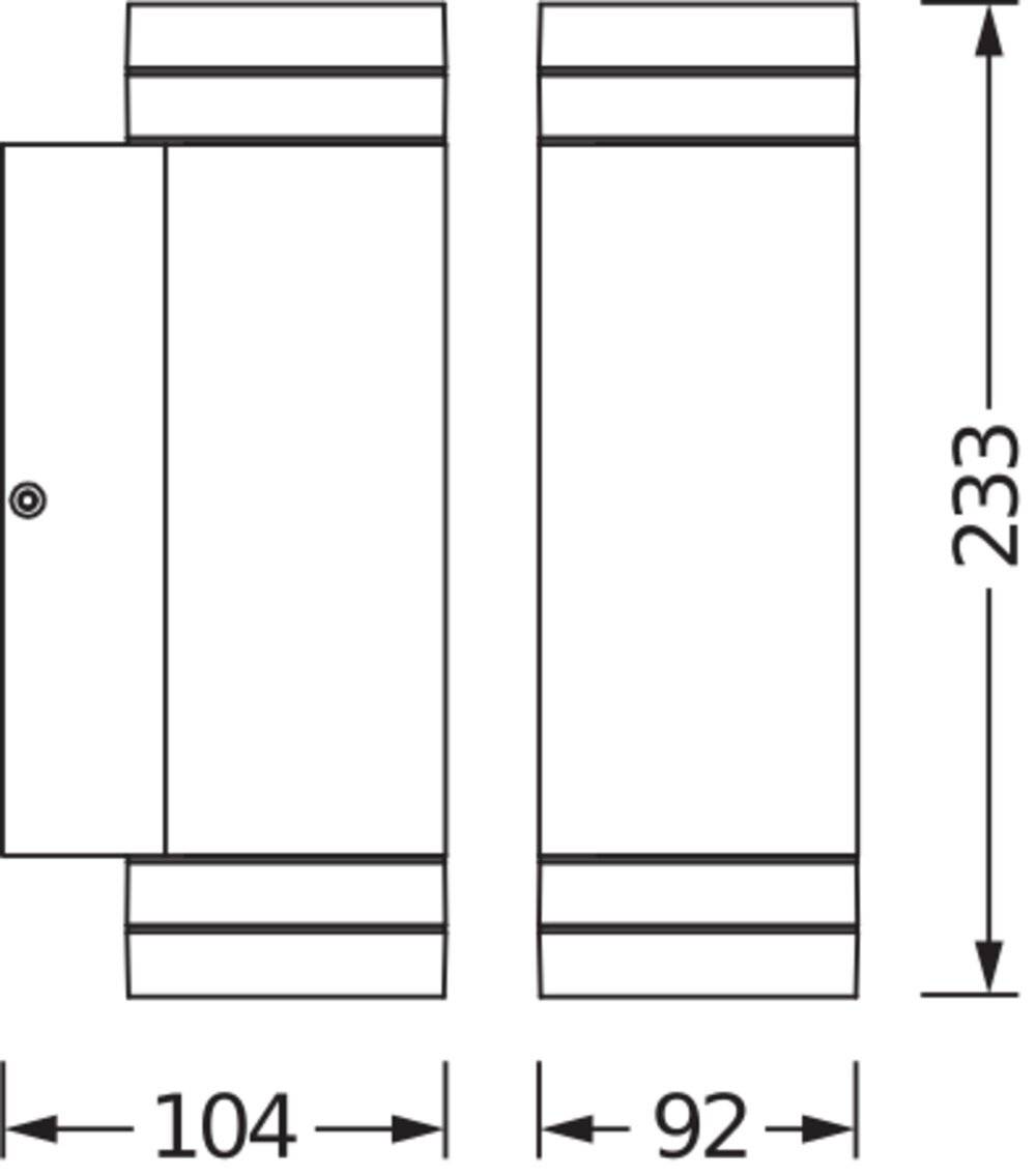Preisbild für LEDVANCE Endurac Classic Beam Updown 4058075554559 Außenwandleuchte GU10 0 W Dunkelgrau