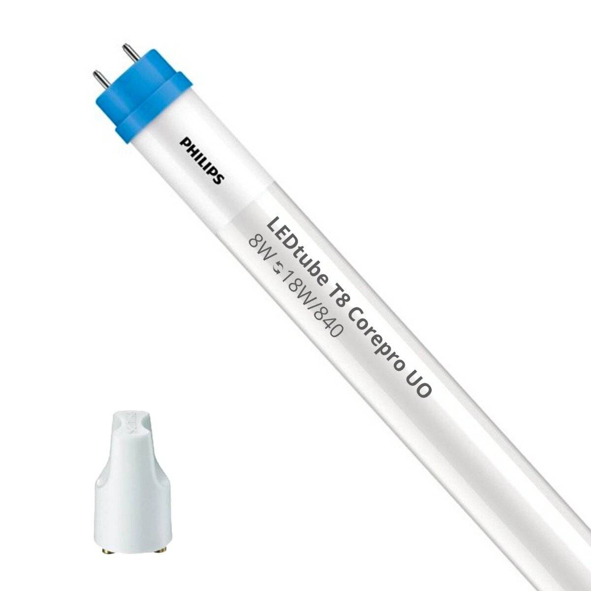 Philips LED Röhre T8 CorePro (EM/Mains) High Output 8W 900lm - 840 Kaltweiß | 60cm - Ersatz für 18W-5
