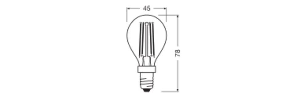 Preisbild für OSRAM 4058075434745 LED EEK E (A - G) E14 Birnenform 4 W = 40 W Warmweiß bis Kaltweiß (Ø x L) 45 mm x 78 mm 1 St.