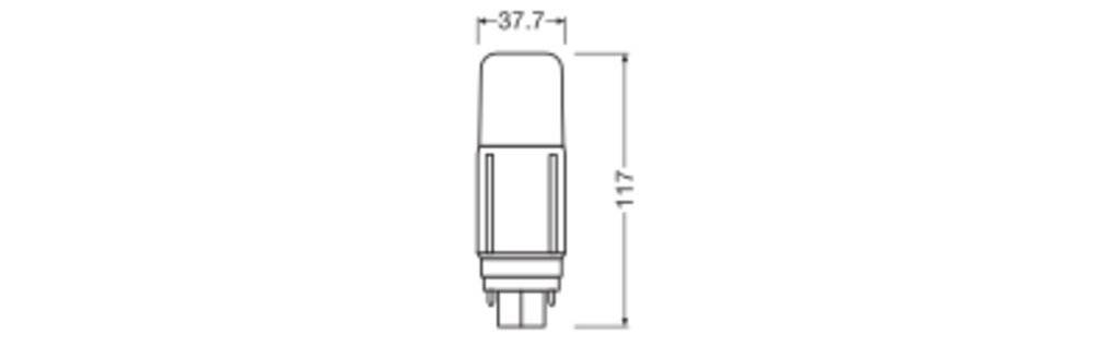 Symbolbild für Ledvance LED-Kompaktlampe f.KVG/VVG G24D, 830 DU.LEDD18VTEMV7.5830 220 V, 38 mA, 7,5 W, 870 lm