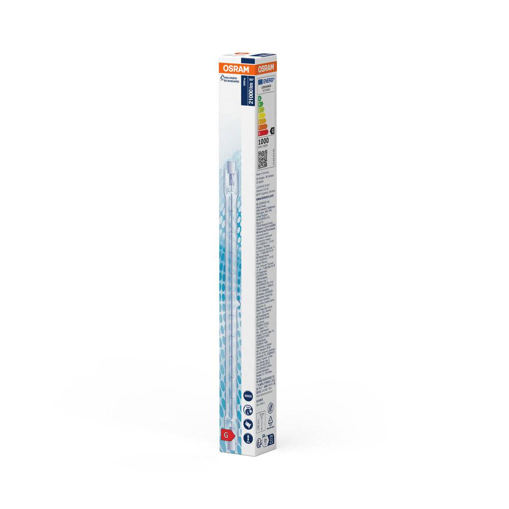 Symbolbild für OSRAM Halogen EEK: G (A - G) R7s 185.70 mm 230 V 1000 W Warmweiß Röhrenform dimmbar 1 St.