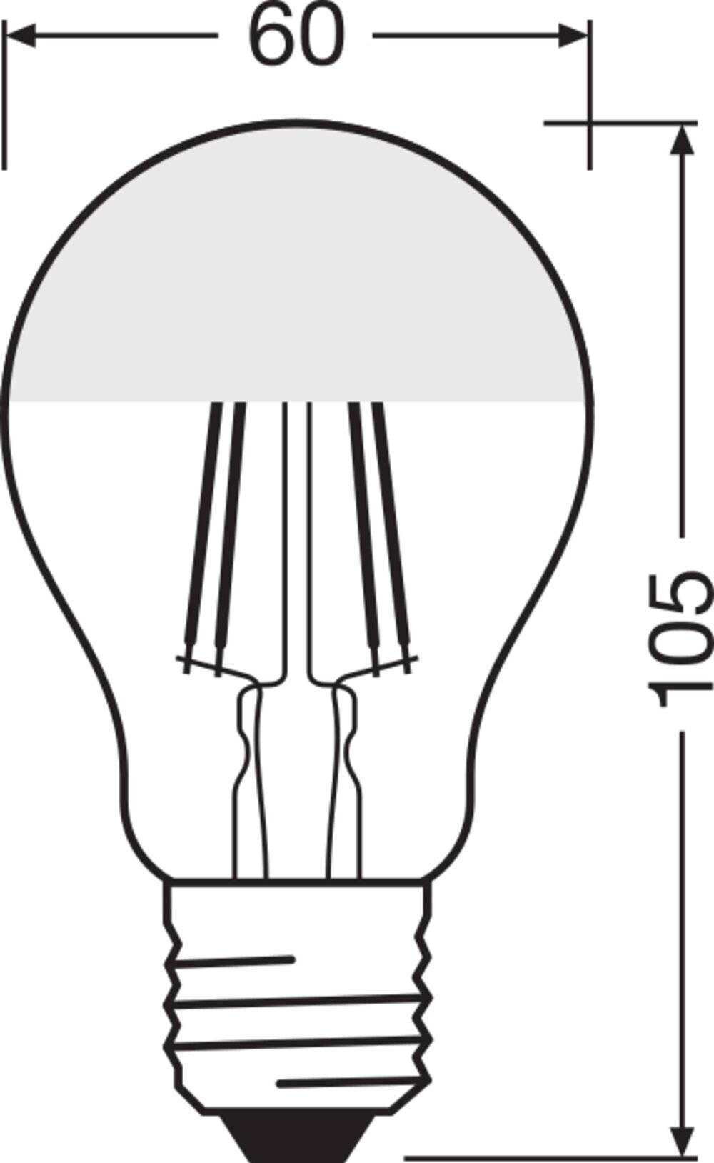 Preisbild für OSRAM 4058075435360 LED EEK F (A - G) E27 Birnenform 4 W = 37 W Warmweiß (Ø x H) 60 mm x 105 mm Filament 1 St.