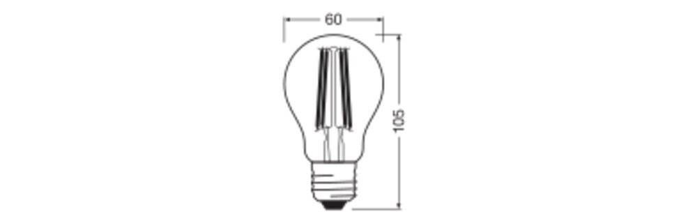 Symbolbild für Osram Vintage 1906 LED E27 Birne Fadenlampe Gold 7.5W 950lm - 825 Extra Warmweiß | Ersatz für 60W