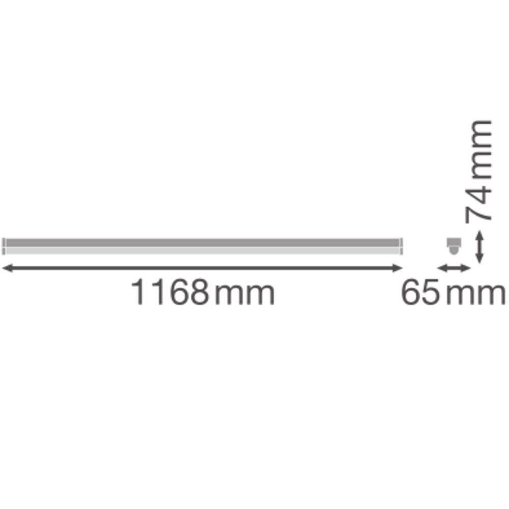 Preisbild für Ledvance LED-Leuchte 120cm CPS, ws LNUOEL1200P27WCPSWT 88000 h, 150 lm/W, 65 mm, 74 1168 mm