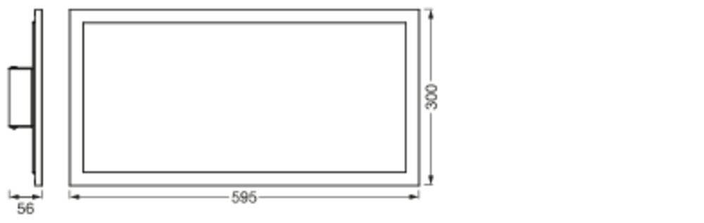 Symbolbild für Ledvance LED-Aufbaupanel 3000K PLANON#4058075601253 25000 h, 22 W, 73 lm/W, 1600 lm, 3000 K