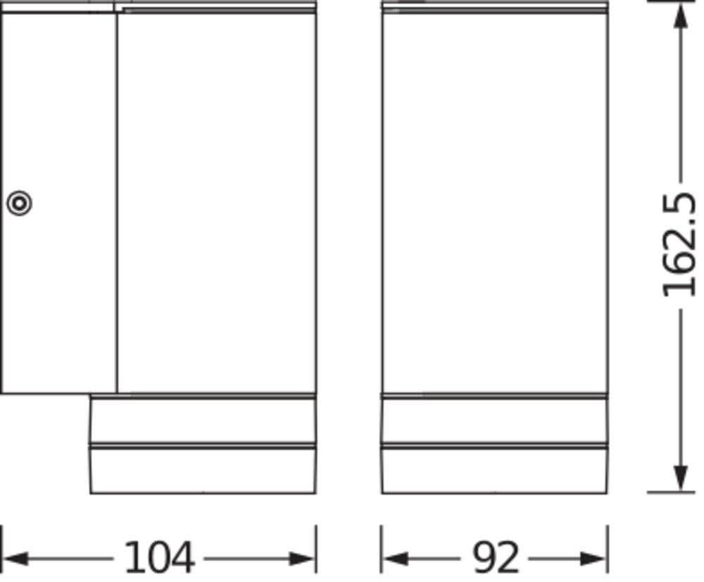 Symbolbild für LEDVANCE Endurac Classic Beam Up 4058075554511 Außenwandleuchte E27 0 W Dunkelgrau