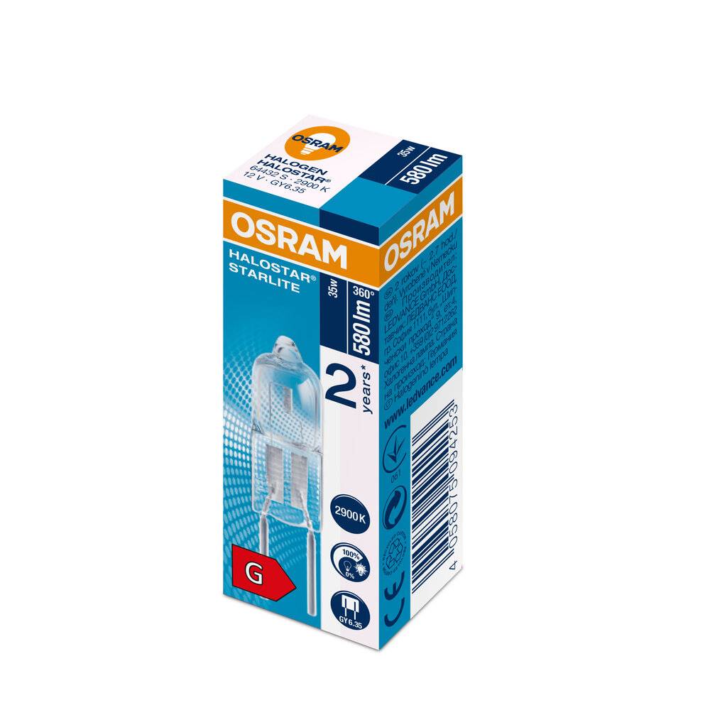 Symbolbild für OSRAM LAMPE Halogen-Stiftsockellampe 64432 S AX 35W