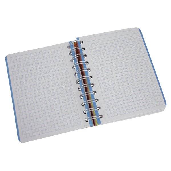Collegeblock PP Cover - A6 kariert orange.-1