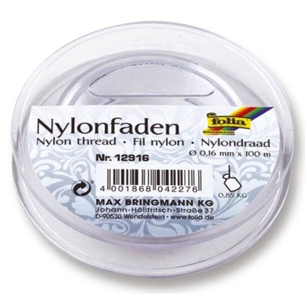 Nylonfaden - 0,16 mm 100 m Spule.-0