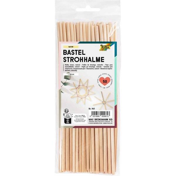 Bastelhalme - naturgebleicht 22 cm 50 Stück.
