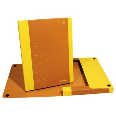 Heftbox A4 30 mm Karton neongelb.