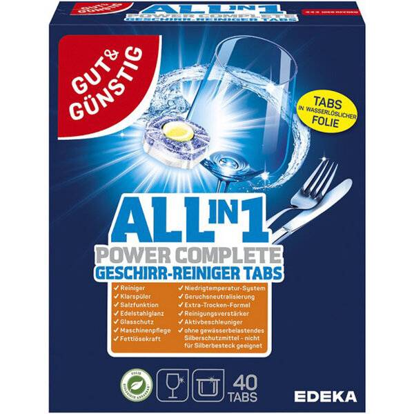 Geschirrspültabs All-in-1 Power - 40 Stück.-0