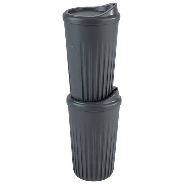 Mehrwegbecher To Go - 0,4 l anthrazit.-1