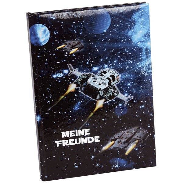 Goldbuch Raumschiff, Blau, 88 Blätter, Hardcover, Kind, Männlich, 150 mm-0