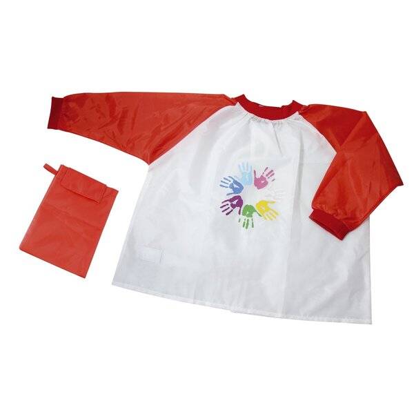 Malschürze Kinder - Girl rot.