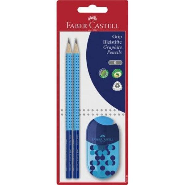 Bleistift Jumbo Grip Two Tone - 2x B inkl. Doppelspitzdose sortiert.-0