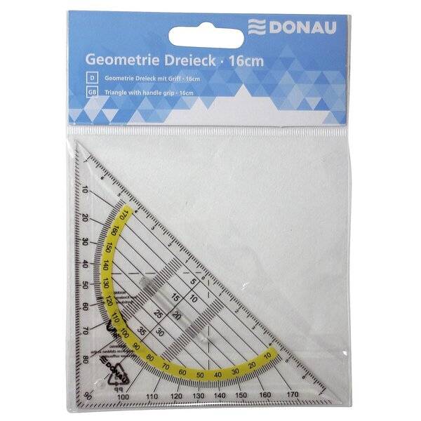 Geometrie-Dreieck mit Griff - 16 cm.-0