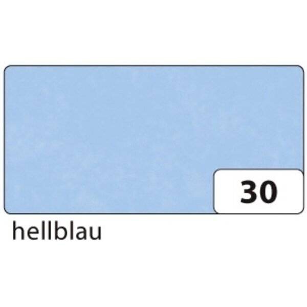 Transparentpapier - 42g 70 x 100 cm gefalzt 25 Bogen hellblau.-0