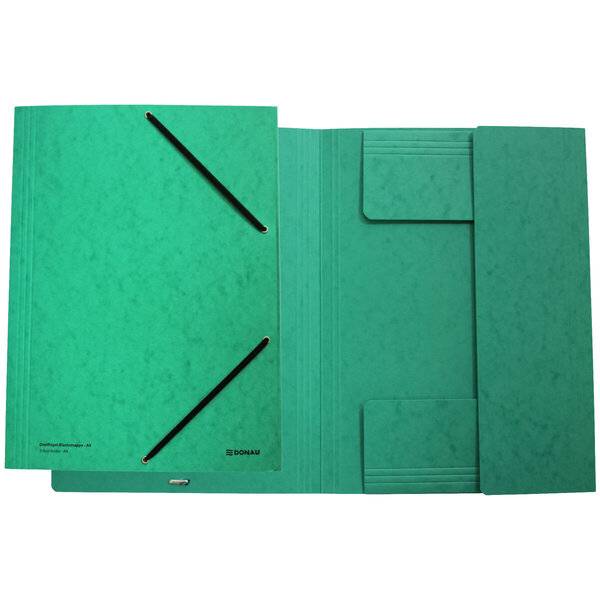 Gummizugmappe - A4 grün.