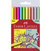 Faber-Castell 155312, Fein, 10 Farben, Mehrfarbig, Mehrfarbig, Dreieck, Kinder