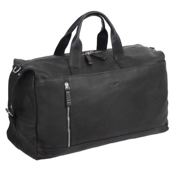 Alassio Reisetasche "Weekender TORO", aus Leder, schwarz-0
