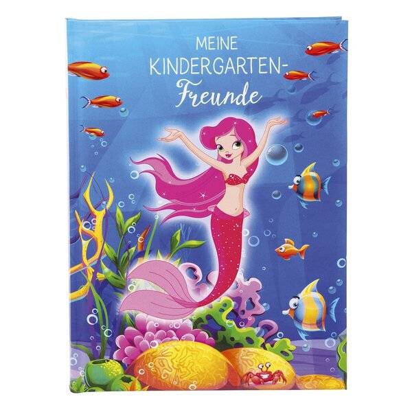 Freundebuch Meerjungfrau - 88 illustrierte Seiten A5.-0