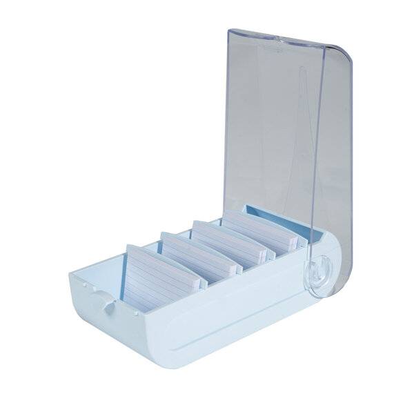Karteikasten BunnyBox - A8 quer inkl. 100 Karten A8 liniert pastellblau.-1