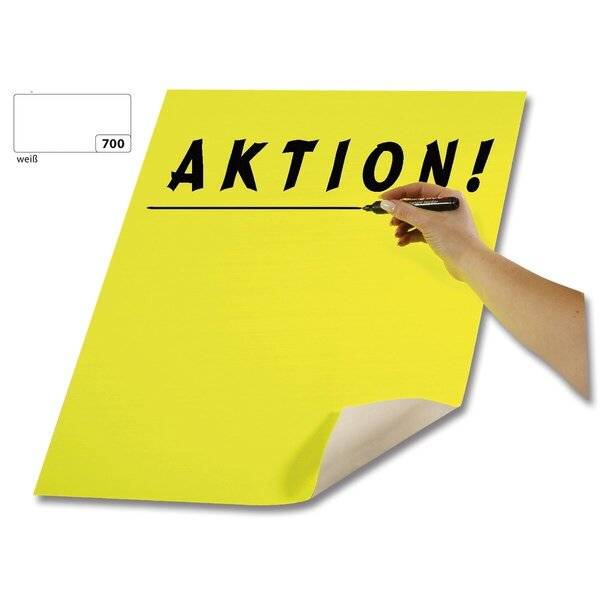 Plakatkarton - 48 x 68 cm weiß.