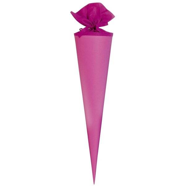 Bastelschultüte Buntkarton pink 70 cm.