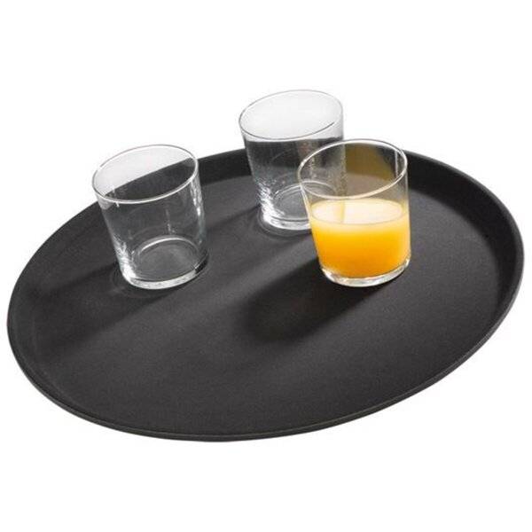 Tablett - Ø 40,5 cm schwarz.
