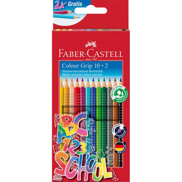 Buntstift Colour GRIP - 12er Promotionset - 10 Buntstifte und 2 Buntstifte gratis.