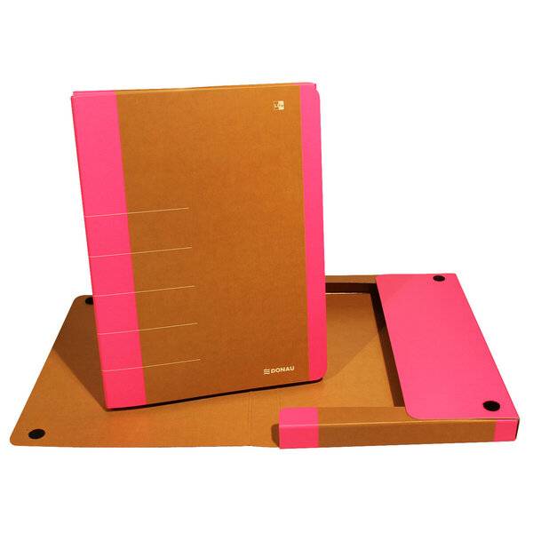 Heftbox A4 30 mm Karton neonpink.-0