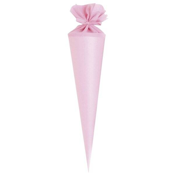 Bastelschultüte Buntkarton rosa 70 cm.