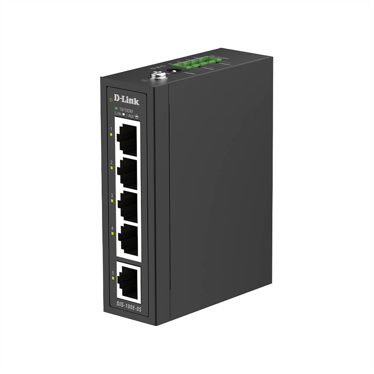D-Link DIS-100E-05 5-Port Switch, Industrial Fast Ethernet Unmanaged-2