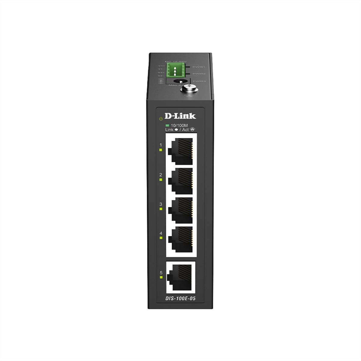D-Link DIS-100E-05 5-Port Switch, Industrial Fast Ethernet Unmanaged-3