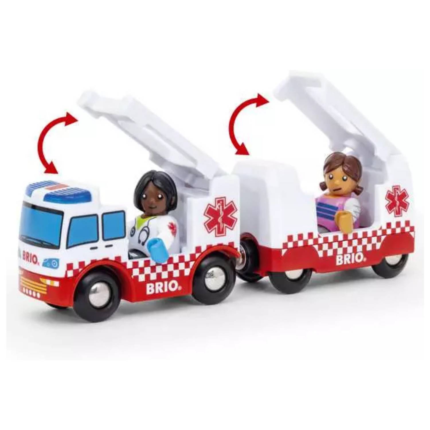 BRIO Rescue Ambulance, Rettungswagen, 3 Jahr(e), Kunststoff, Rot, Weiß-0
