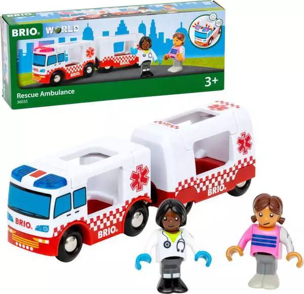 BRIO Rescue Ambulance, Rettungswagen, 3 Jahr(e), Kunststoff, Rot, Weiß-2