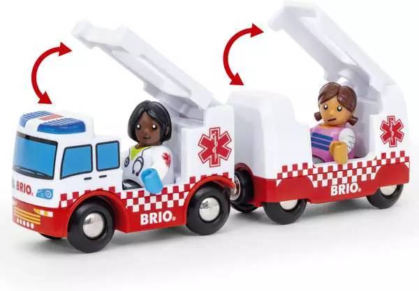 BRIO Rescue Ambulance, Rettungswagen, 3 Jahr(e), Kunststoff, Rot, Weiß-3