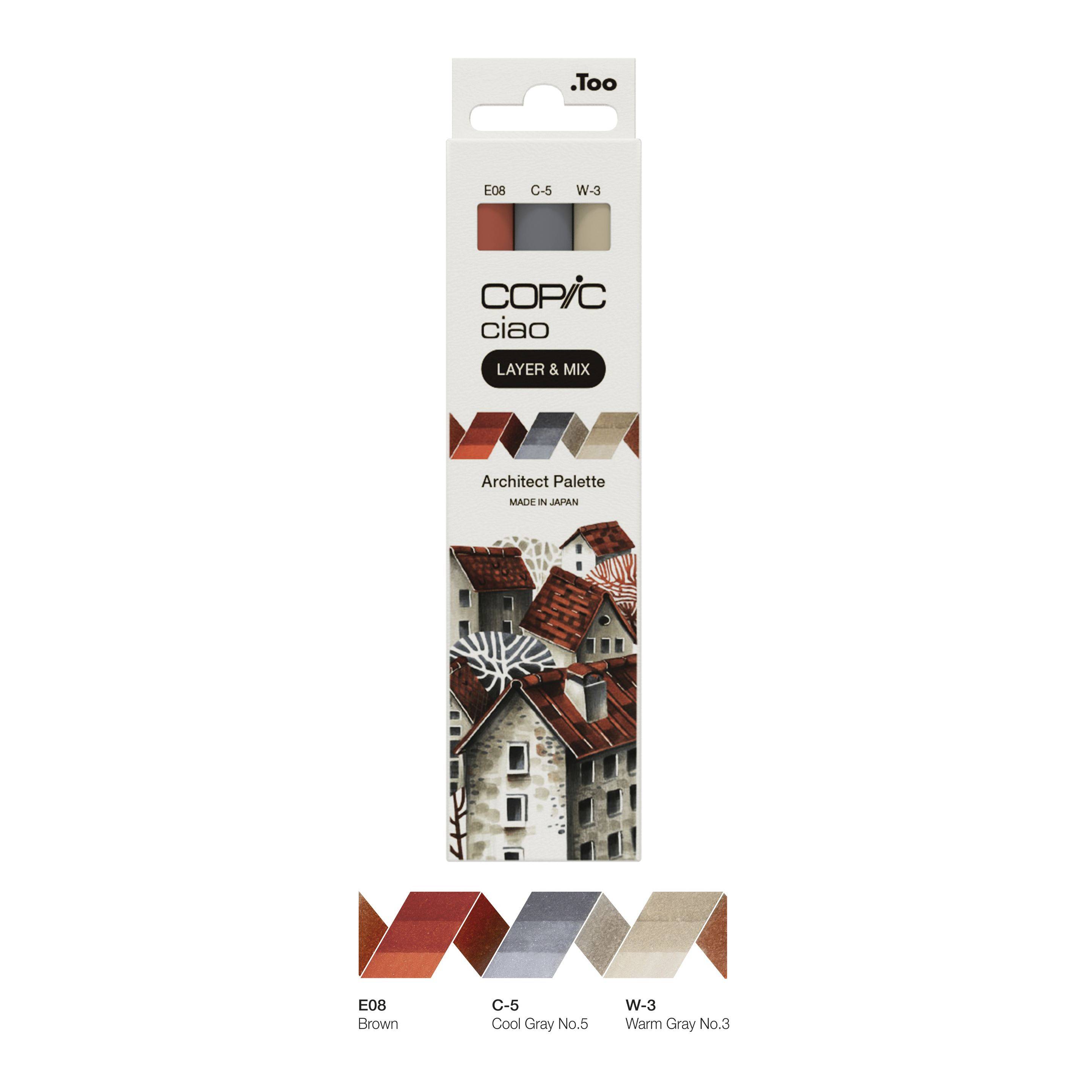 COPIC Marker ciao, 3er Set "Architect Palette"-1