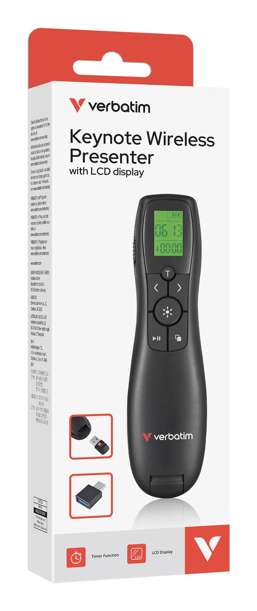 32364, RF, USB, 30 m, Schwarz-4