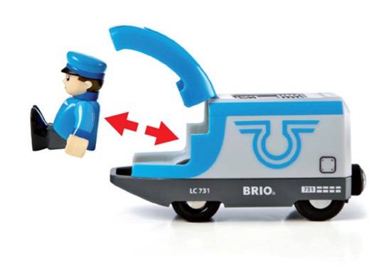 BRIO Blauer Reisezug (Batterielok), Model Railways Parts & Accessories, 0,3 Jahr(e), AAA, Mehrfarbig-4