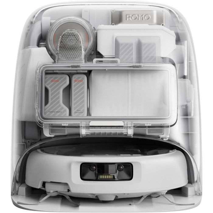 DJI ROMO P (Water Tank Version), Beutellos, Grau, Weiß, Rund, Staubbeutel, 0,26 l, 4 l