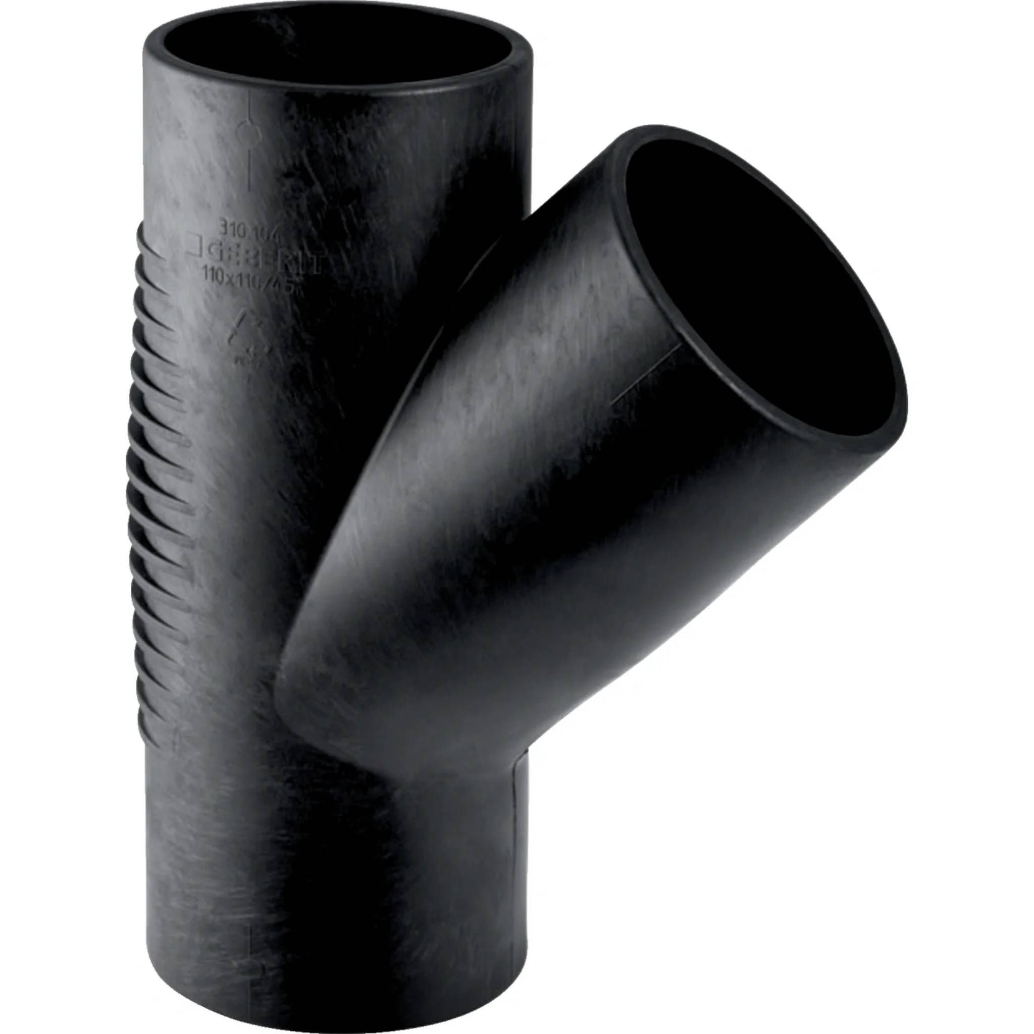 Geberit GE Silent-db20, Abzweiger, 45 Grad, d75/63mm, 1 Stk.