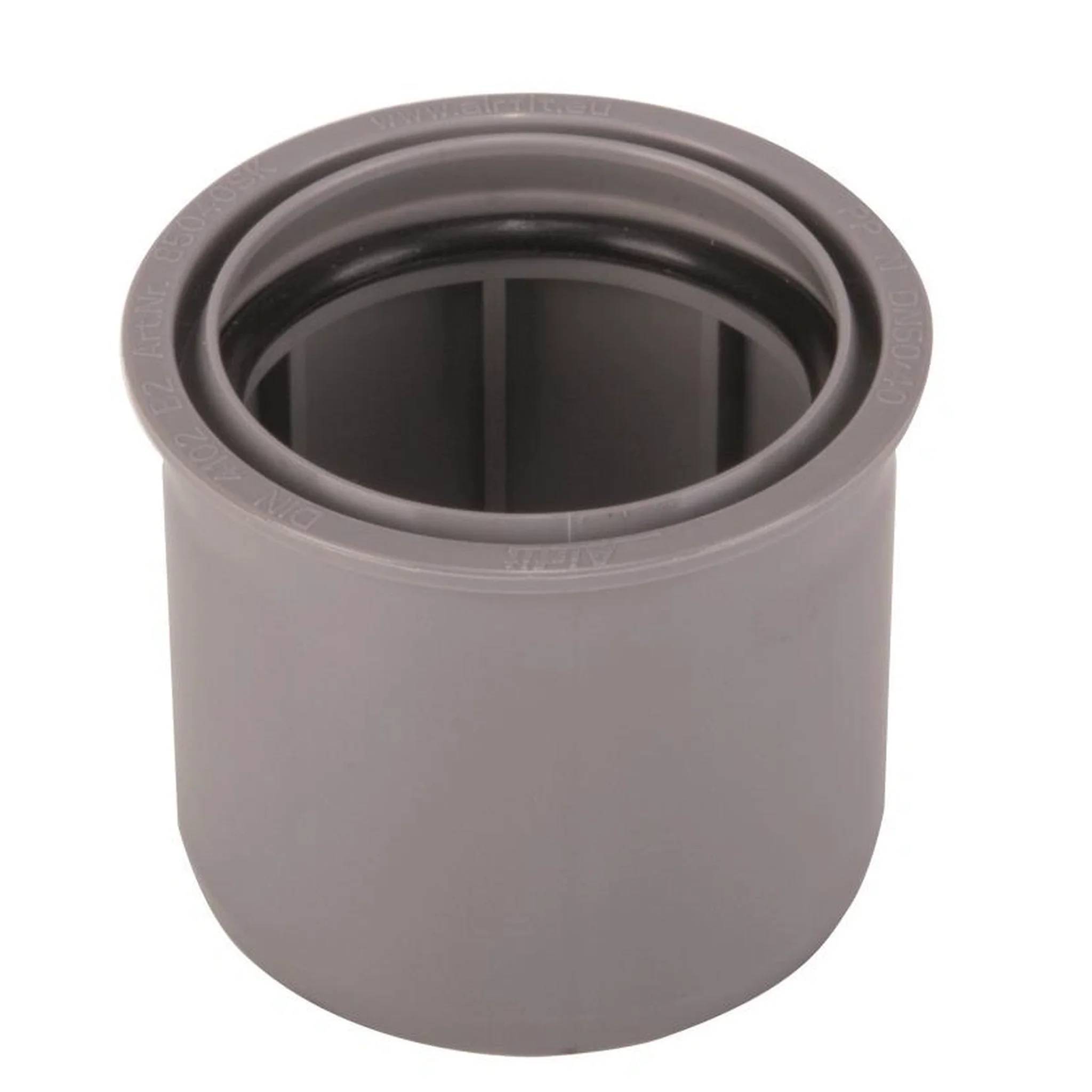 airfit Superkurz-Reduzierstück DN 50x32aus PP, grau-0