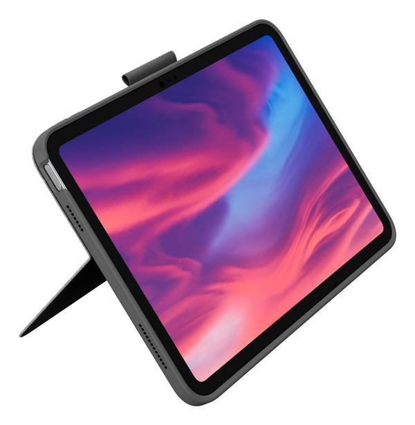 Logitech Combo Touch - Tastatur und Foliohülle - mit Trackpad - hintergrundbeleuchtet - Apple Smart connector - QWERTY -