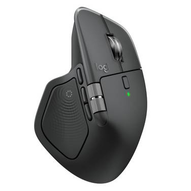Logitech Maus MX Master 4S, Bluetooth, MagSpeed, grafit Laser, 200-8000 dpi, 7 Tasten, Bolt, Akku, Retail