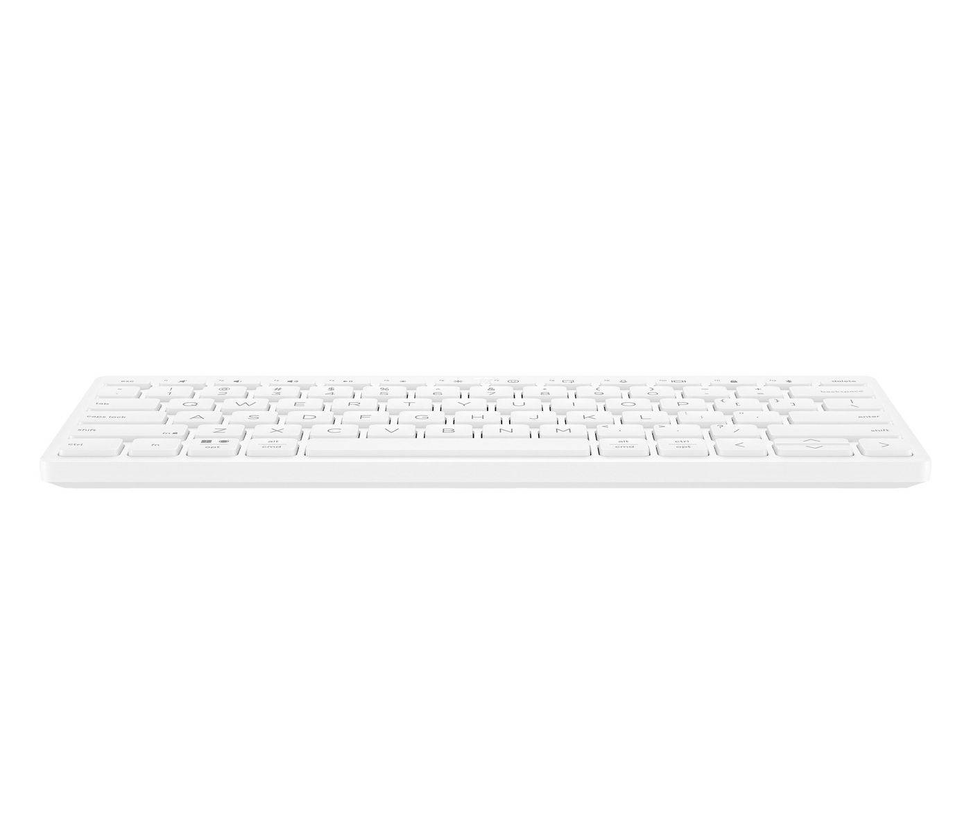 HP 350 WHT Compact Multi-Devic - Tastatur - Bluetooth 5, Mini, Kabellos, Bluetooth, Mechanischer Switch, Weiß-0