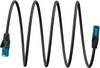 Goobay 79188 CAT 6A ultraflexibles Netzwerkkabel / Patchkabel, Ethernet bis 10 Gbit/s, LAN Kabel U/UTP, 2 m, Schwarz